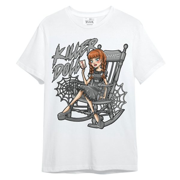 Black Wolf Grey 12s Shirt - Killer Doll-A Halloween Unisex Shirt Jezsport.com