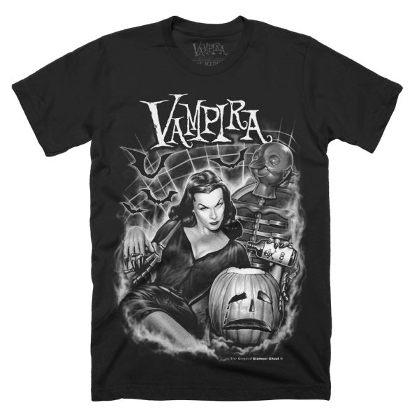 Vampira Black Acid T-Shirt Funny Halloween Shirt For Halloween Jezsport.com