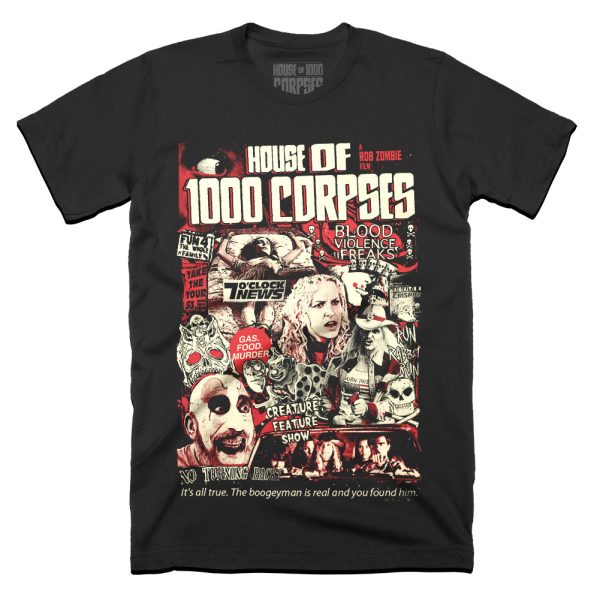 House Of 1000 Corpses Blood Violence Freaks T-Shirt Funny Halloween Shirt For Halloween Jezsport.com