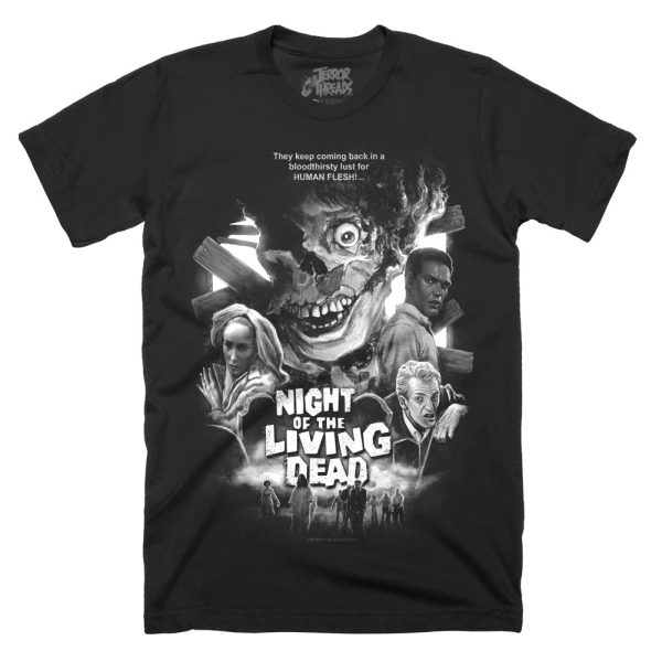 Night Of The Living Dead Bloodthirsty Lust T-Shirt Funny Halloween Shirt For Halloween Jezsport.com