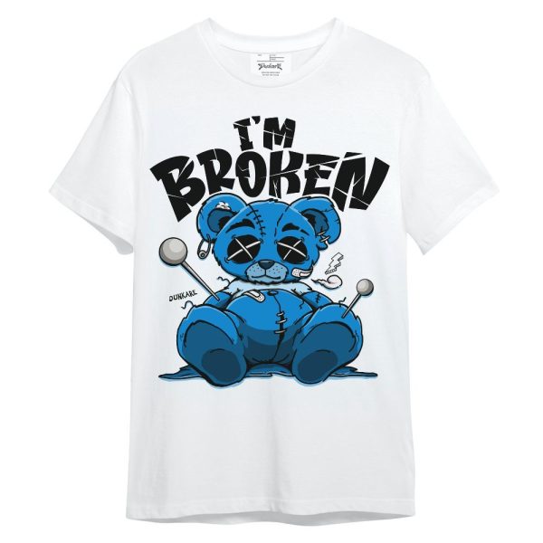 Industrial Blue 4s Shirt, I'm Broken Bear Military Blue 4s Unisex Shirt Matching Jordan Shirt Jezsport.com