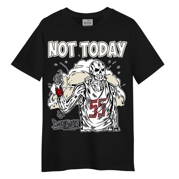 Cement Grey 3s Shirt - Not Today Skeleton Shirt Unisex Matching Jordan Shirt Jezsport.com