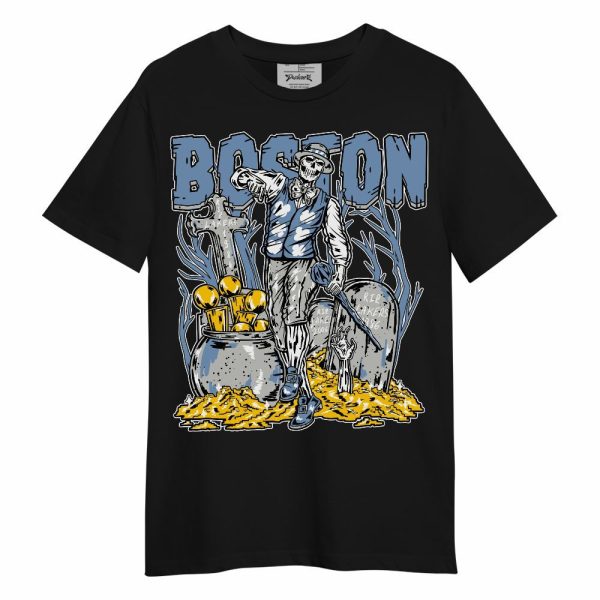 University Blue 4s Shirt - Goldrush Skeleton Unisex Shirt Matching Jordan Shirt Jezsport.com