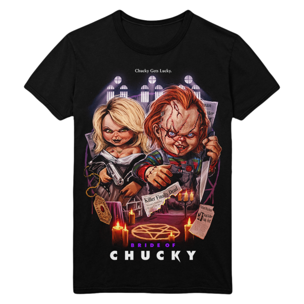 Bride of Chucky Gets Lucky T Shirt Funny Halloween Shirt For Halloween Jezsport.com