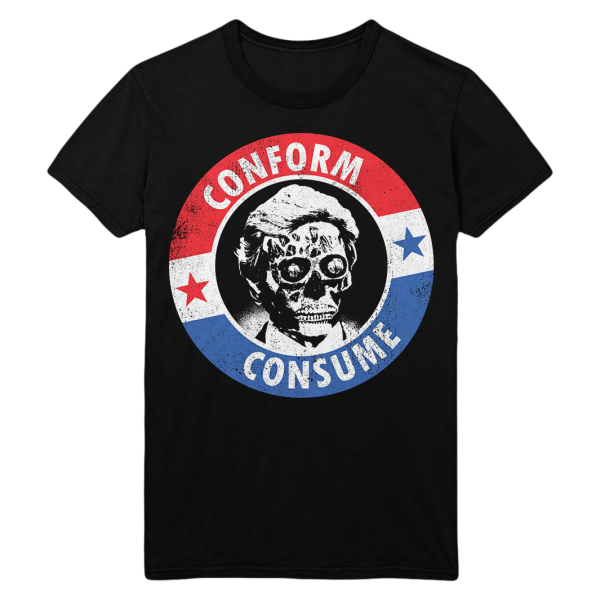 They Live Conform, Consume T Shirt Funny Halloween Shirt For Halloween Jezsport.com