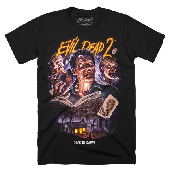 Evil Dead 2 Crack A Book T-Shirt Funny Halloween Shirt For Halloween Jezsport.com