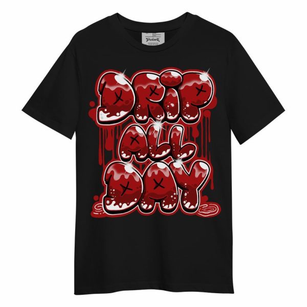 Red Taxi 12s Shirt, DRIPPIN Days Graphic Unisex Shirt Matching Jordan Shirt Jezsport.com