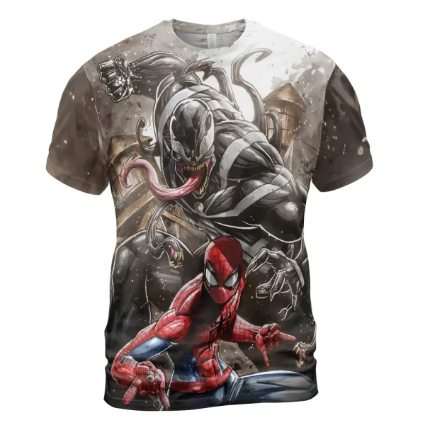 Spidey vs Venom Shirt, Marvel Shirt For Men And Women Jezsport.com