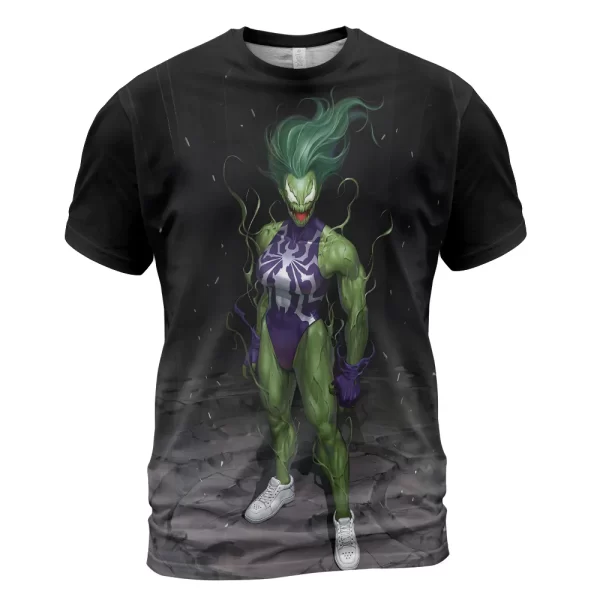 She Hulk vs Venom Shirt, Marvel Shirt For Men And Women Jezsport.com