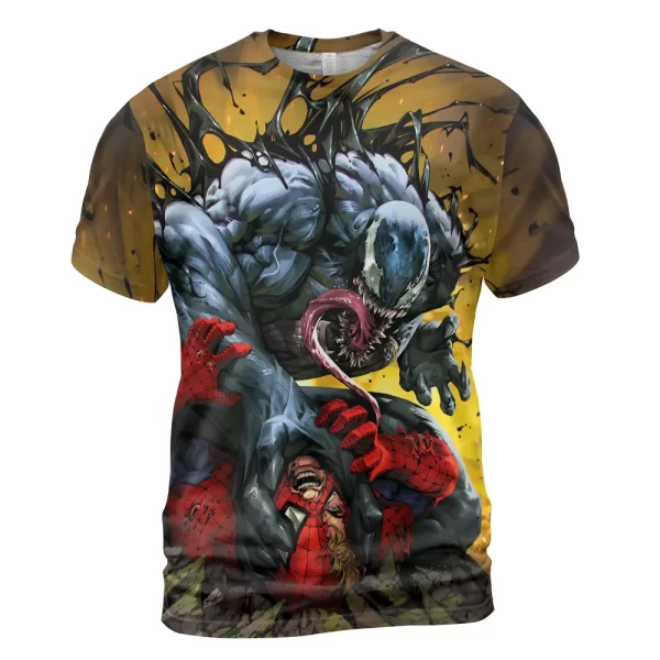 Spiderman Vs Venom Shirt, Marvel Shirt For Men And Women Jezsport.com