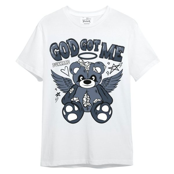 Low Diffused Blue 11s Shirt - Gods Guides Me Bear Unisex Shirt Matching Jordan Shirt Jezsport.com