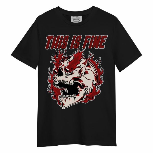 Red Taxi 12s Shirt - Blazing Skull Unisex Shirt Matching Jordan Shirt Jezsport.com