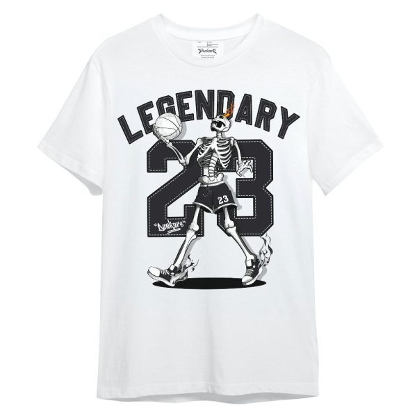 White Thunder 4s Shirt, 23 Skeleton G.O.A.T Unisex Shirt Jezsport.com