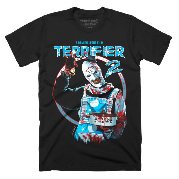 Terrifier 2 Dinner Is Served Black T-ShirtFunny Halloween Shirt For Halloween Jezsport.com