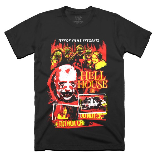 Hell House LLC Do Not Cross Black T-Shirt Funny Halloween Shirt For Halloween Jezsport.com