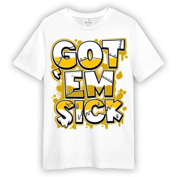 Vivid Sulfur 4s Shirt - Gotten 'Em Sick Graphic Shirt Unisex Matching Jordan Shirt Jezsport.com