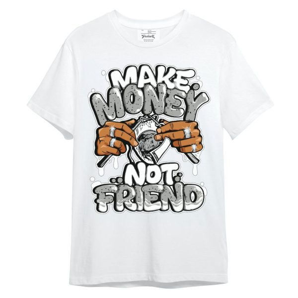 Retro White Oreo 4s Shirt - Make Money Not Friend Graphic Unisex Shirt Matching Jordan Shirt Jezsport.com