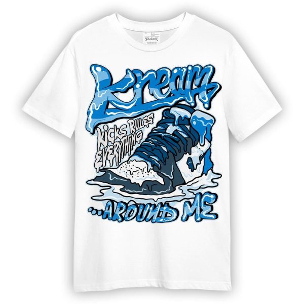 Industrial Blue 4s Shirt - Kreamy Graphic Shirt Unisex Matching Jordan Shirt Jezsport.com