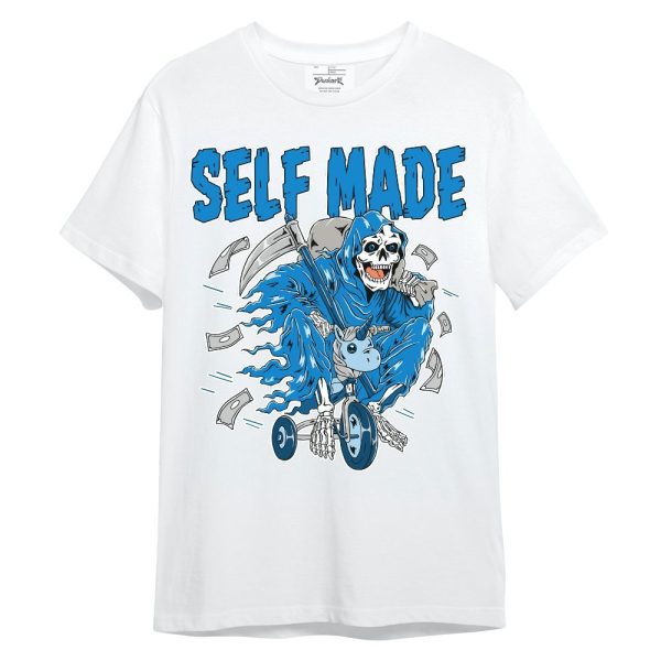 Industrial Blue 4s Shirt - Self Make Skeleton Unisex Shirt Matching Jordan Shirt Jezsport.com