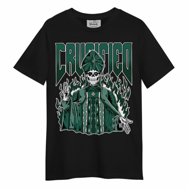 Oxidized Green 4s Shirt - Crucified Skeleton Unisex Shirt Matching Jordan Shirt Jezsport.com