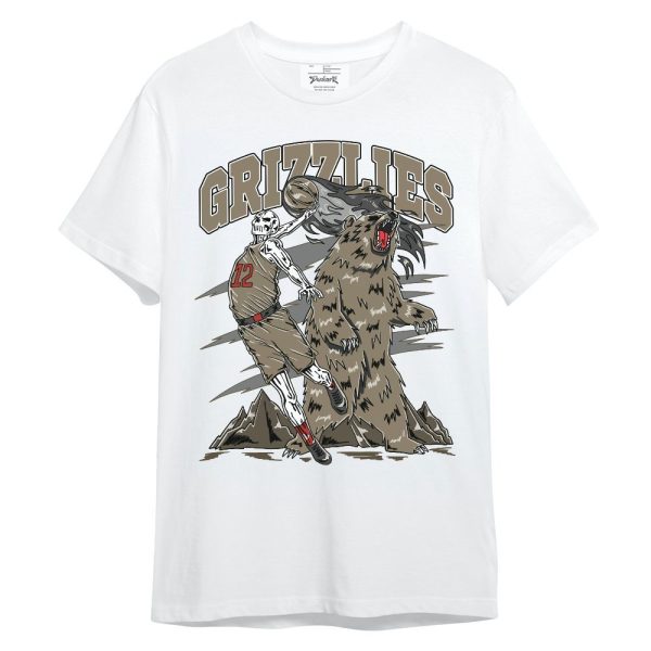 Olive 9s Shirt - Grizzly Bear Skeleton Unisex Shirt Jezsport.com