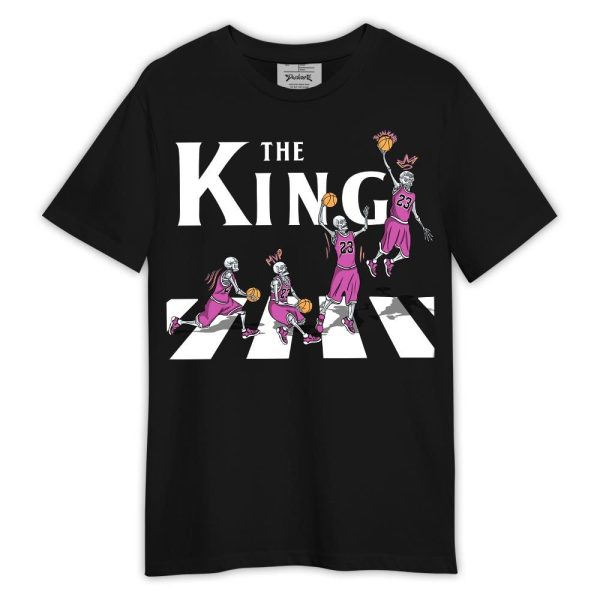 Hyper Violet 4s Shirt, The King Basketball Shirt Outfit 0605 TCD Matching Jordan Shirt Jezsport.com