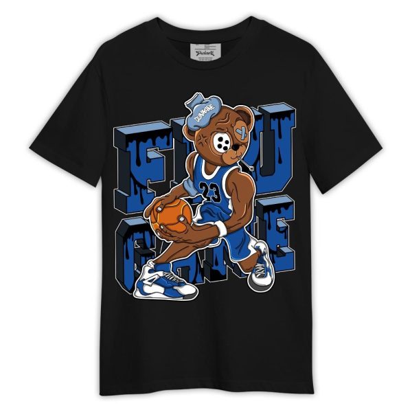 Low Space Royal 11s Shirt, Graphic Flu Game Bear Shirt Outfit Matching Jordan Shirt Jezsport.com