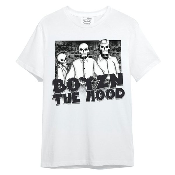 White Thunder 4s Shirt, Boyz N The Hood Skeleton Unisex Shirt Matching Jordan Shirt Jezsport.com