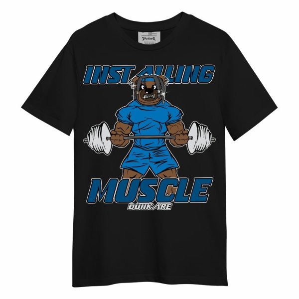 Industrial Blue 4s Shirt - Installing Muscle Bear Unisex Shirt Matching Jordan Shirt Jezsport.com