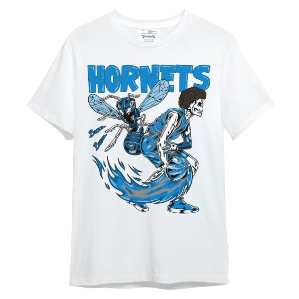 Industrial Blue 4s Shirt - Hornet Skeleton Unisex Shirt Matching Jordan Shirt Jezsport.com