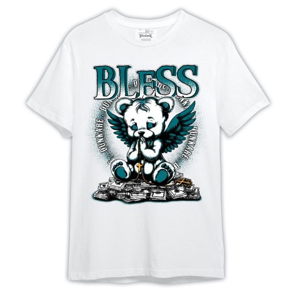 Oxidized Green 4s Shirt, Bless Bear Angel Shirt Outfit 4 Oxidized Green 1405 HDT Matching Jordan Shirt Jezsport.com