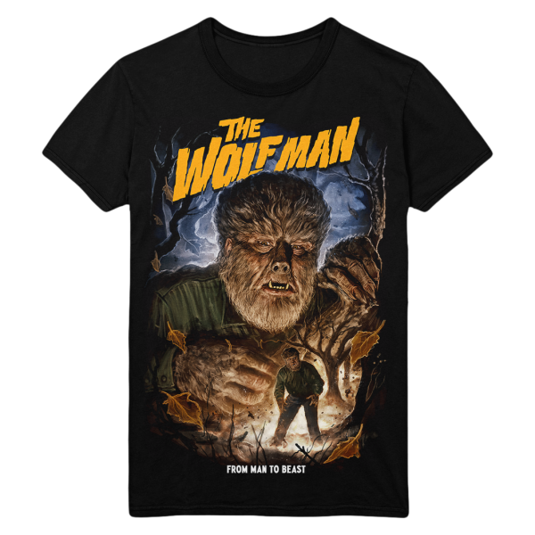 The Wolf Man From Man to Beast T Shirt Funny Halloween Shirt For Halloween Jezsport.com