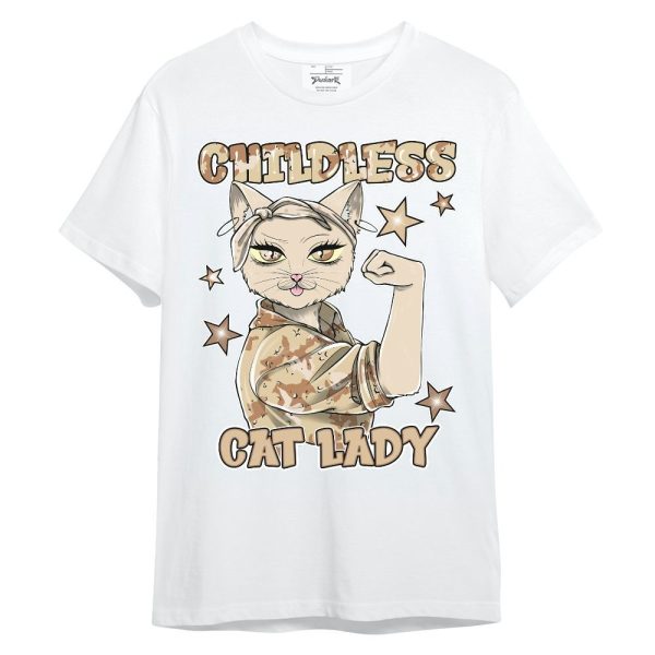 Desert Camo 3s Shirt - Childless Kat Lady Unisex Shirt Matching Jordan Shirt Jezsport.com