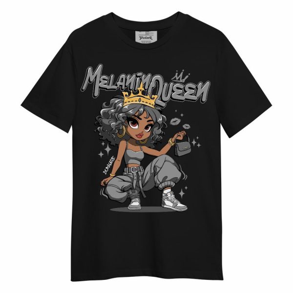 Black Wolf Grey 12s Shirt, Melanin Queen Pretty Unisex Shirt Matching Jordan Shirt Jezsport.com