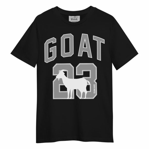 Black Wolf Grey 12s Shirt, 90s Basketball G.O.AT Number 23 Unisex Shirt Matching Jordan Shirt Jezsport.com