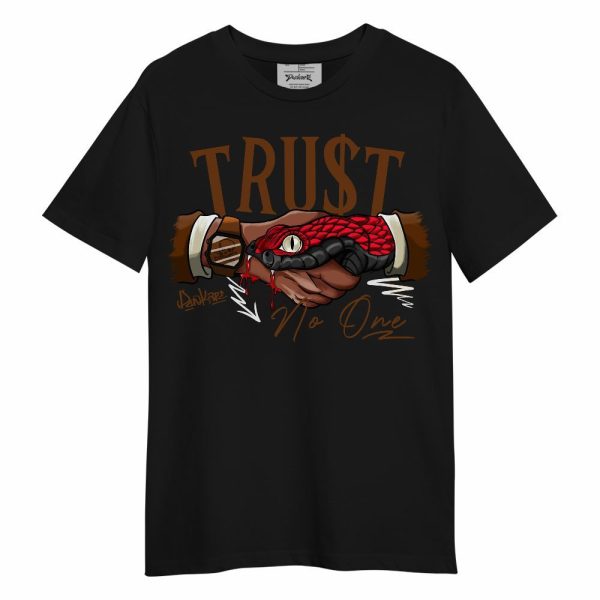 Archaeo Brown 5s Shirt, Snake Trust No One Unisex Shirt Matching Jordan Shirt Jezsport.com