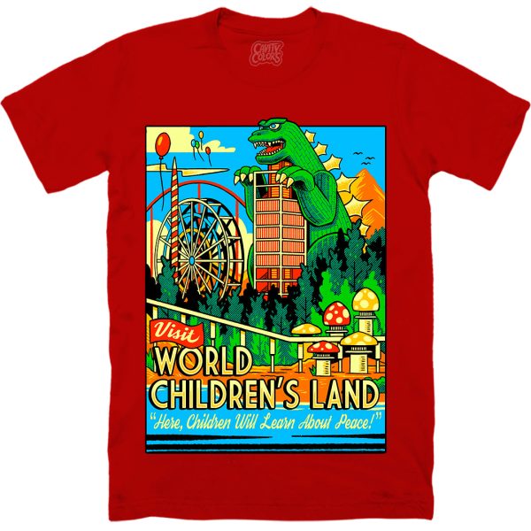 World Children's Land - T-shirt (Peaceful Red) Funny Halloween Shirt For Halloween Jezsport.com