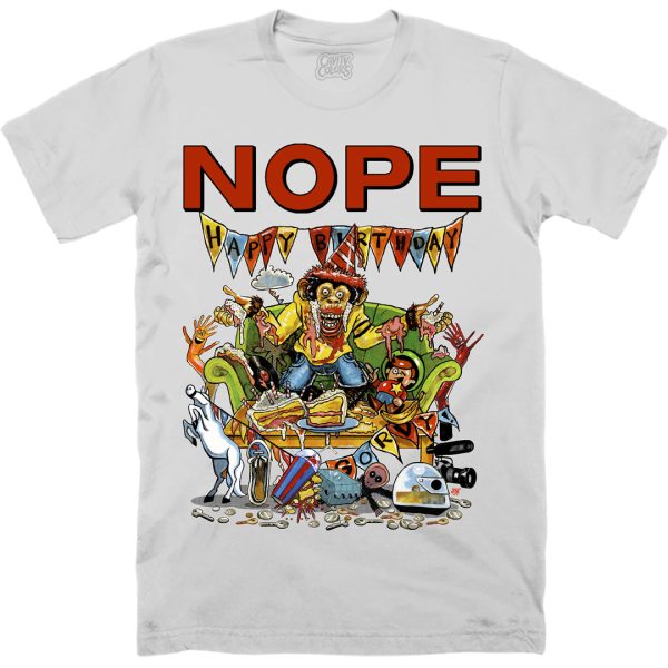 Nope: Gordy’s Home - T-shirt (Vintage White) Funny Halloween Shirt For Halloween Jezsport.com