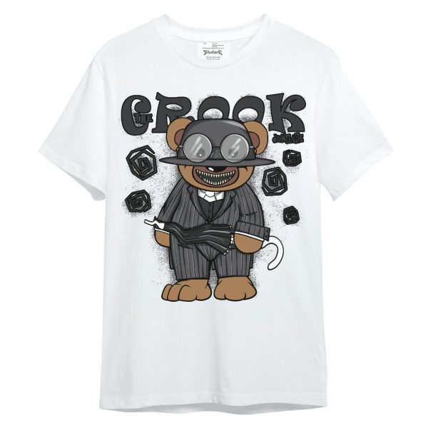 White Thunder 4s Shirt - Swindler Bear Unisex Shirt Matching Jordan Shirt Jezsport.com