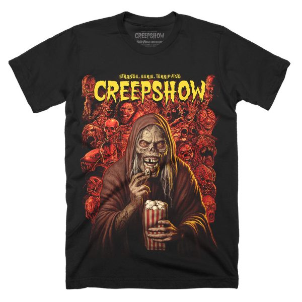 Creepshow Get The Popcorn T-Shirt Funny Halloween Shirt For Halloween Jezsport.com