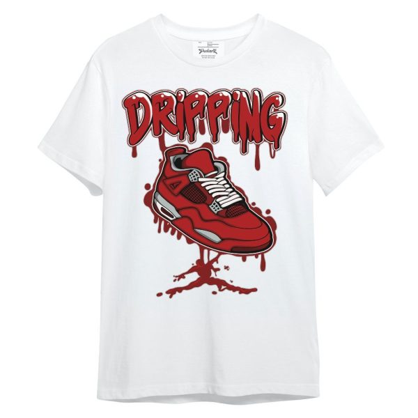 Red Taxi 12s Shirt Dripping Shoe 4S Graphic Unisex Shirt Matching Jordan Shirt Jezsport.com