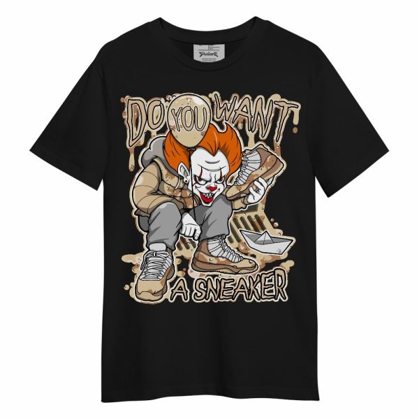 Desert Camo 3s Shirt - Clown Scary Sneakers Halloween Graphic Unisex Shirt Matching Jordan Shirt Jezsport.com