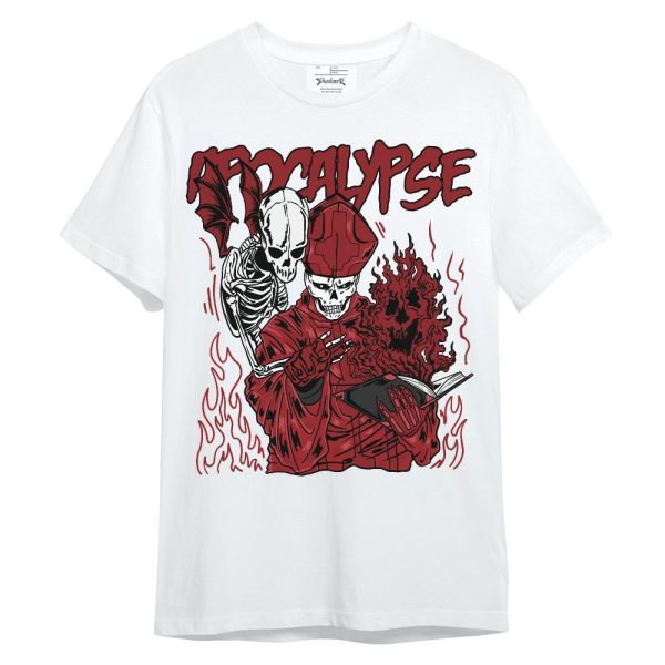 Alternate Flu Game 12s Shirt - Apocalypse Skeleton Unisex Shirt Matching Jordan Shirt Jezsport.com