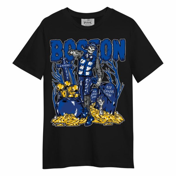 Racer Blue 5s Shirt - Goldrush Skeleton Unisex Shirt Jezsport.com