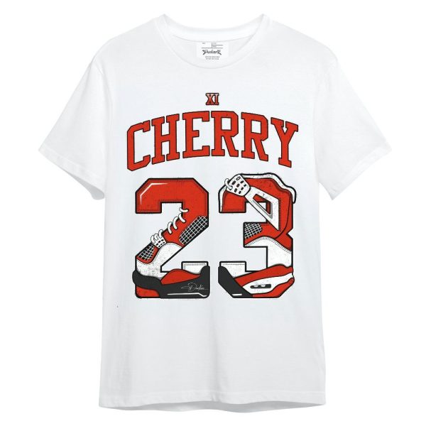 Retro Cherry 11s Shirt, Number 23 4s Unisex Shirt Matching Jordan Shirt Jezsport.com