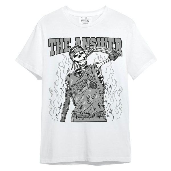 Black Wolf Grey 12s Shirt - Allen Answer Skeleton Unisex Shirt Matching Jordan Shirt Jezsport.com