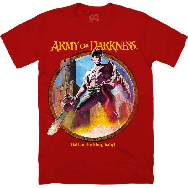 Army Of Darkness: Hail To The King - T-shirt (Blood Red) Funny Halloween Shirt For Halloween Jezsport.com