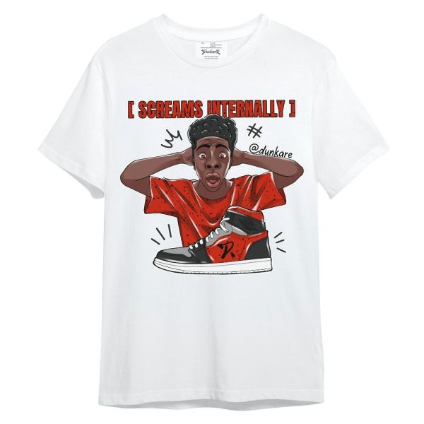 Red Cement 4s Shirt - Scream Internally Unisex Shirt Matching Jordan Shirt Jezsport.com