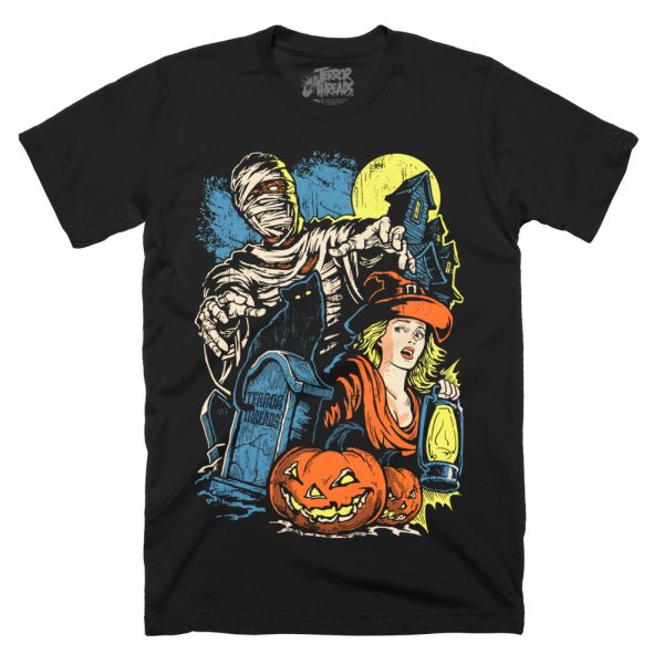 Haunted Trails T-Shirt Funny Halloween Shirt For Halloween Jezsport.com