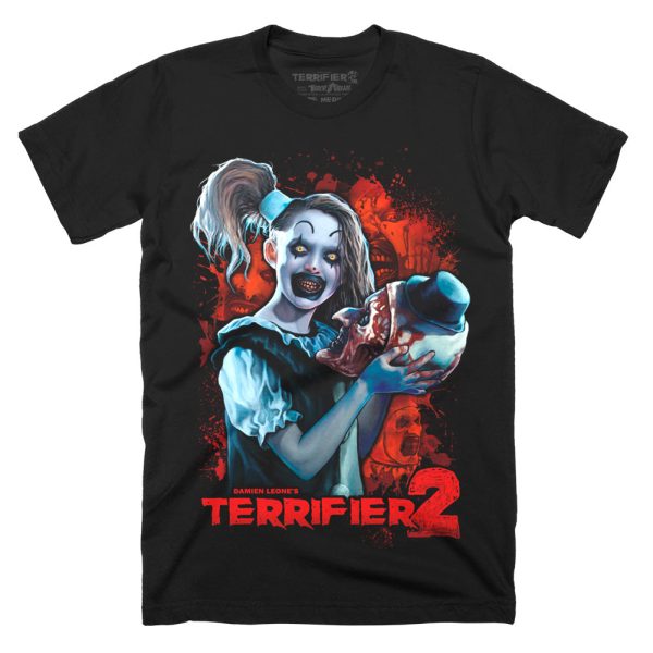 Terrifier 2 Head Case T-ShirtFunny Halloween Shirt For Halloween Jezsport.com